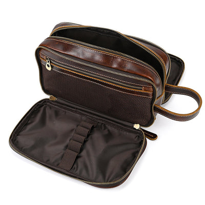 Bolsa de Viaje para Cosméticos de Cuero con Gran Capacidad - Image 2
