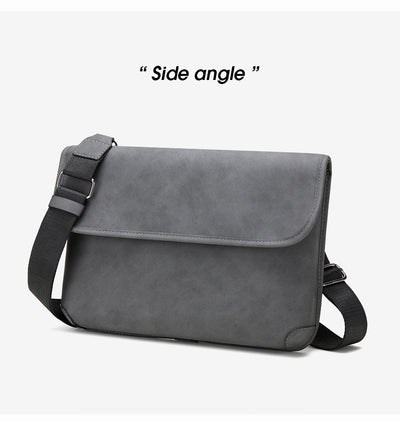Bolsa Crossbody Retro Matizada con Contraste de Colores para Hombre - Image 17