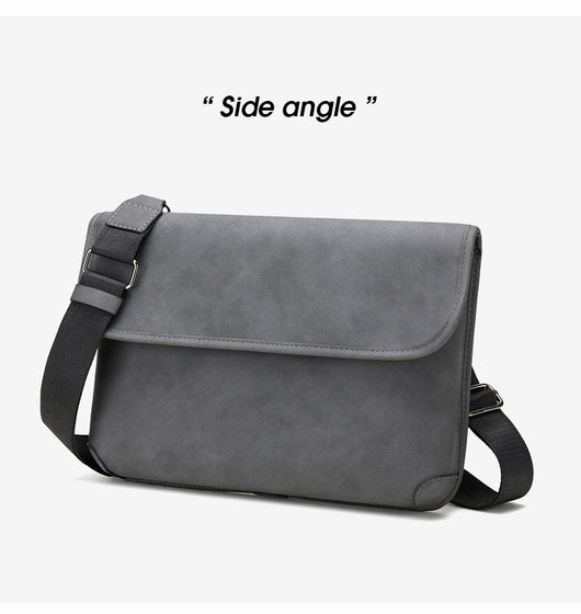 Bolsa Crossbody Retro Matizada con Contraste de Colores para Hombre - Image 17
