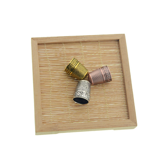 Dedal de Cobre Puro Tricolor para Costura y Accesorios de Bordado - Image 2