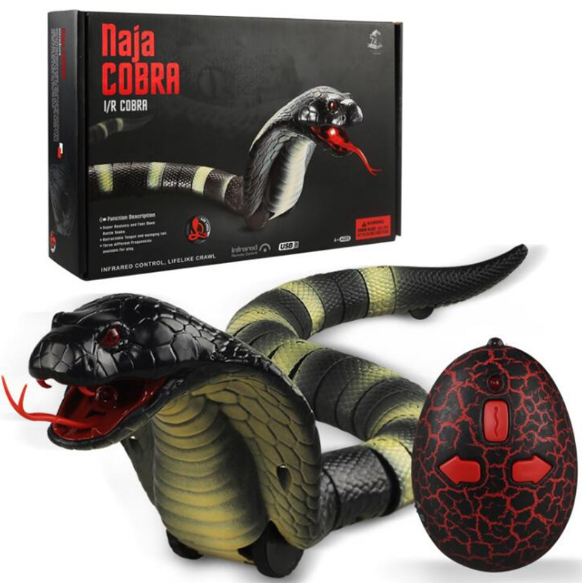 Serpiente Teledirigida con Control Remoto - Juguete Realista de Broma