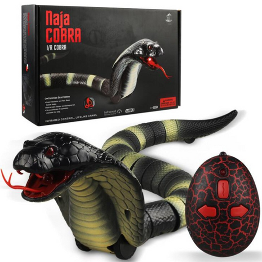 Serpiente Teledirigida con Control Remoto - Juguete Realista de Broma