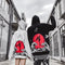 Sudadera Harajuku con Capucha para Parejas - Estilo Wave Print