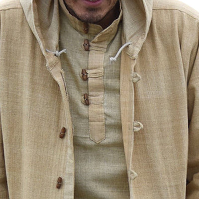 Chaqueta Casual Étnica con Capucha y Manga Larga para Hombre - Image 4