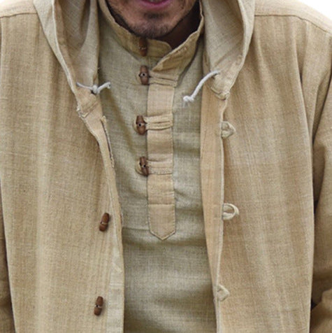 Chaqueta Casual Étnica con Capucha y Manga Larga para Hombre - Image 4