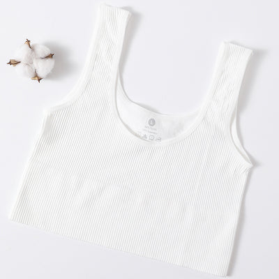Chaleco Camiseta Mujer Blanco Verano - Image 3