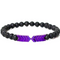 Pulsera de Piedra Natural Volcánica con Magnetismo para Hombre y Mujer