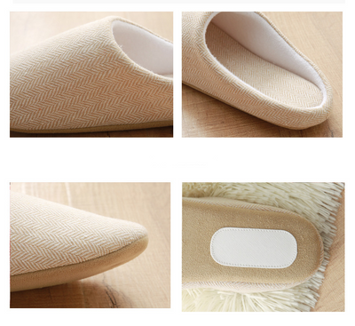 Pantuflas Cálidas de Algodón Negro para Hombre - Antideslizantes y Cómodas - Image 9