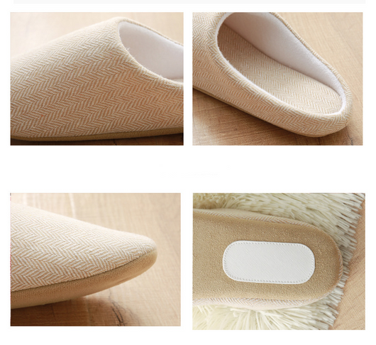 Pantuflas Cálidas de Algodón Negro para Hombre - Antideslizantes y Cómodas - Image 9