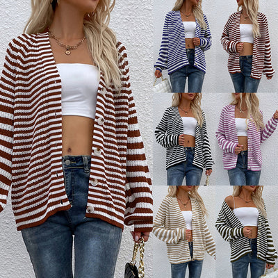 Cardigan con Botones Estilo Europeo Americano - Image 11