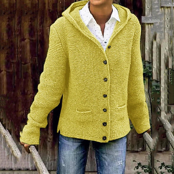 Cardigan Tejido con Capucha