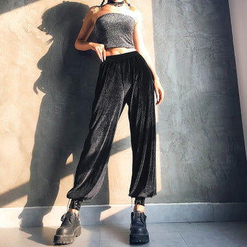 Pantalones Harem de Terciopelo con Tirantes Ajustables - Image 8