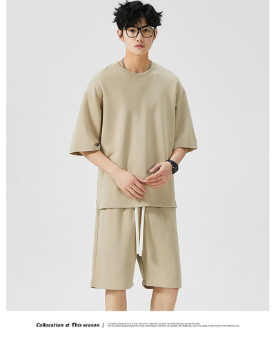 Conjunto Deportivo Hombre Verano Seda Helada Ligero Cómodo - Image 12
