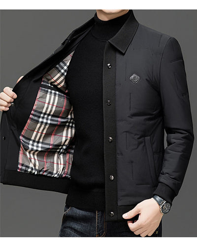 Chaqueta Acolchada con Solapa y Bajo Redondeado - Image 24