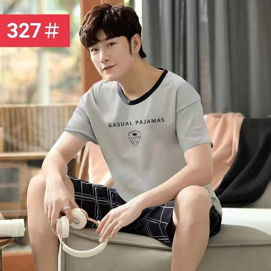Conjunto Veraniego Hombre Estilo Coreano Manga Corta Holgado - Image 10