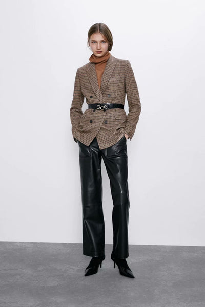 Blazer Infantil con Patrón de Cuadros para Invierno - Image 11