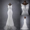 Vestido de Novia Slim Encaje Delicado con Detalle de Cola Doble