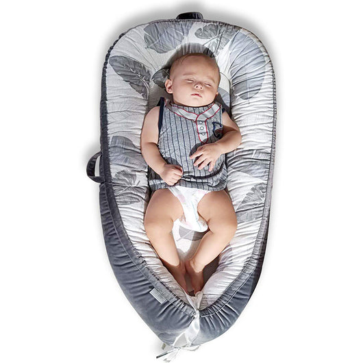 Cuna Portátil de Cama Central Desmontable y Lavable