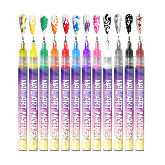 Rotulador de Arte para Uñas 12 Colores - Pintura Acrílica Profesional - Image 11