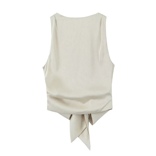 Top Backless de Seda Satinada para Mujer - Image 15