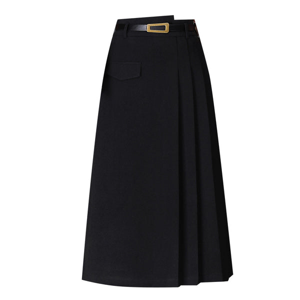 Falda Plisada A-line Midi Slim para Mujer - Image 3