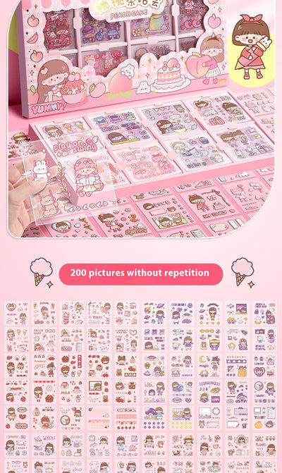 200 Stickers Impermeables para Tienda de Campaña con Diseño Cartoon - Image 18