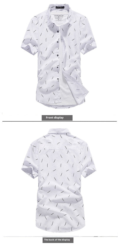Camisa Manga Corta Slim Fit Estilo Coreano para Hombre - Image 7
