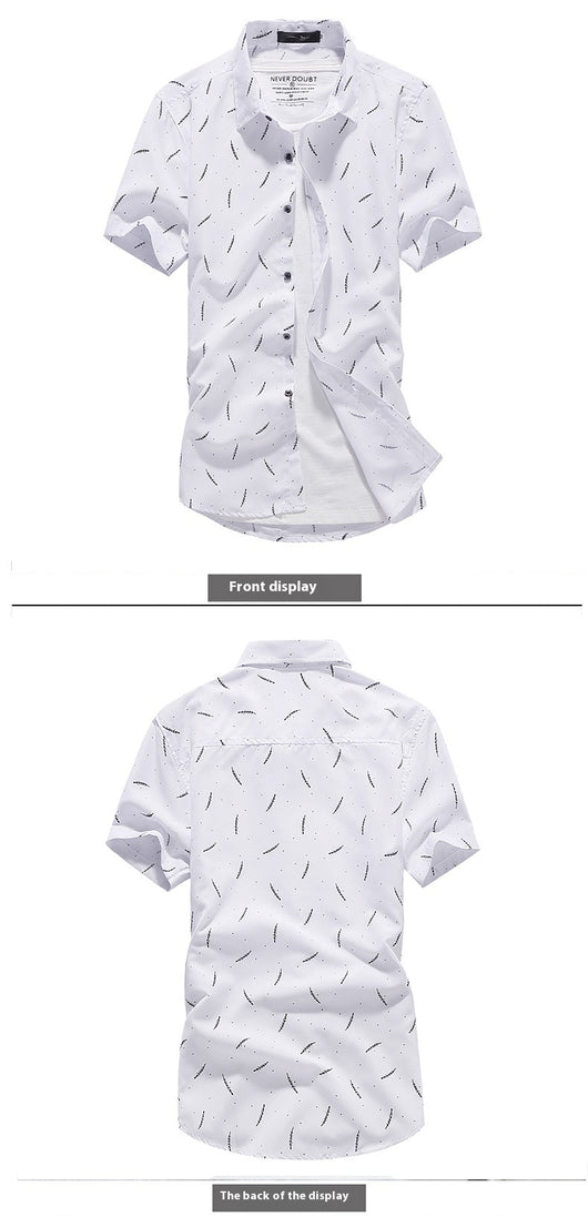 Camisa Manga Corta Slim Fit Estilo Coreano para Hombre - Image 7