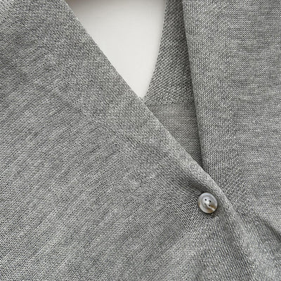 Chaleco Cardigan Tejido Ligero Liso con Hebilla - Prenda Versátil All-Match - Image 5