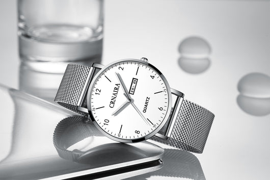 Reloj de Cuarzo para Hombre con Malla de Acero Negro - Image 13