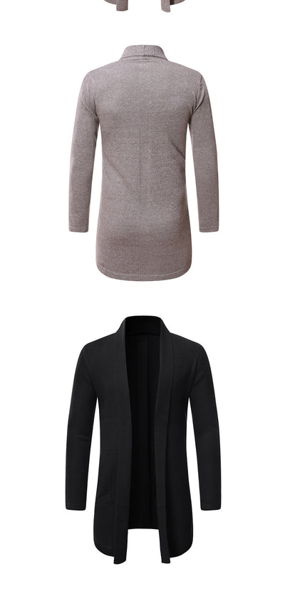 Cardigan Suéter Tejido Tipo Trench Coat para Otoño - Image 10