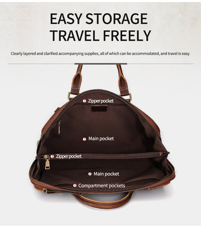 Bolso Mensajero de Cuero Genuino para Hombre - Maletín Ejecutivo Premium - Image 15