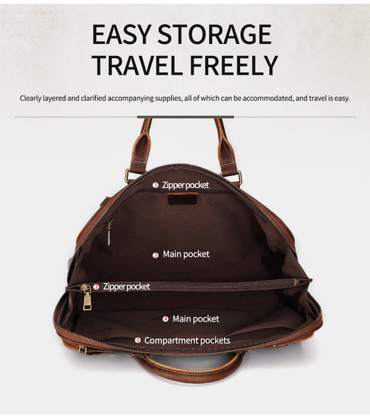 Bolso Mensajero de Cuero Genuino para Hombre - Maletín Ejecutivo Premium - Image 15