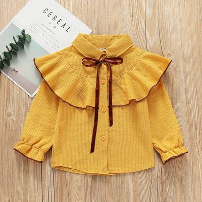 Camisa Infantil a Rayas con Cuello Solapa - Primavera y Otoño - Image 3