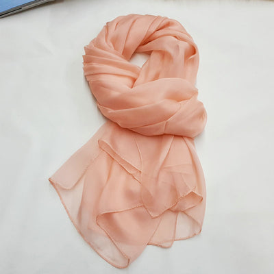 Pañuelo de Seda Elegante Liso para Mujer - Todas las Estaciones - Image 12