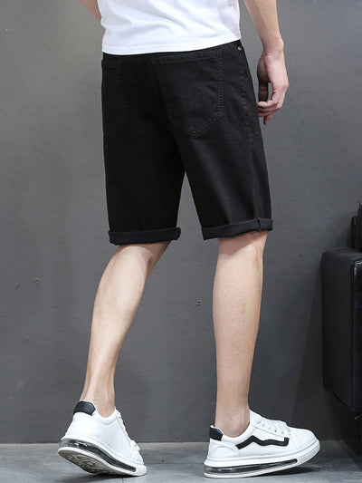 Pantalones Casuales de Tela Elástica con Cintura Ajustable para Hombre - Image 7