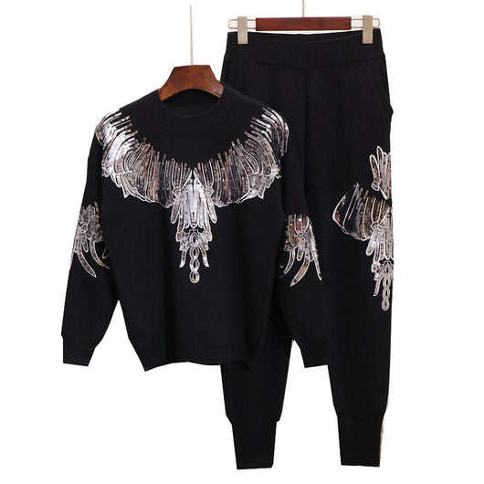 Conjunto de Punto para Mujer: Suéter Manga Larga y Pantalón Tejido - Image 17