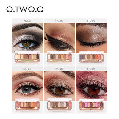 Paleta de Sombras Iridiscentes Rose Gold 9 Colores - Mate, Resistente y Larga Duración - Image 3
