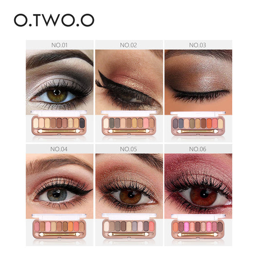 Paleta de Sombras Iridiscentes Rose Gold 9 Colores - Mate, Resistente y Larga Duración - Image 3