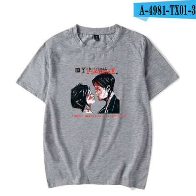 Playera Suelta My Chemical Romance para Hombre de Manga Corta - Image 5