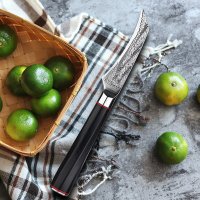Cuchillo de Cocina Damasco Japonés Premium para Frutas y Verduras - Image 15