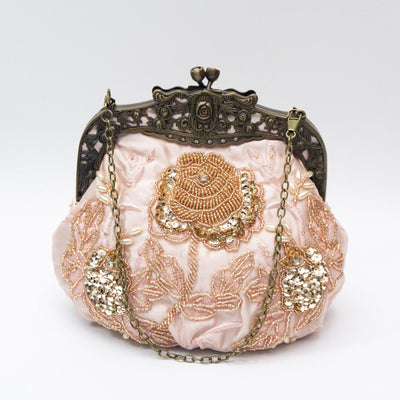 Bolso de Noche Vintage con Bordado de Rosas y Lentejuelas - Image 7