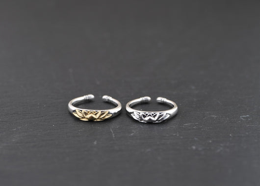 Anillo de Plata S925 Loto Vintage Artesanal - Image 6