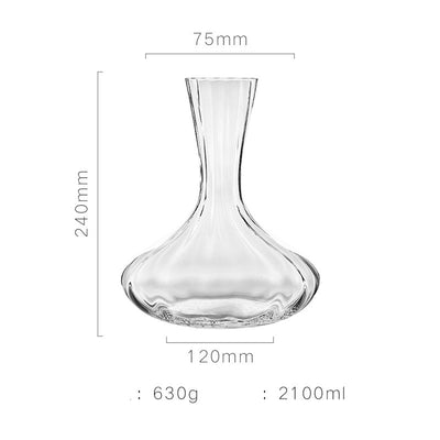Juego de Copas para Vino con Vertedor de Cristal - Image 3