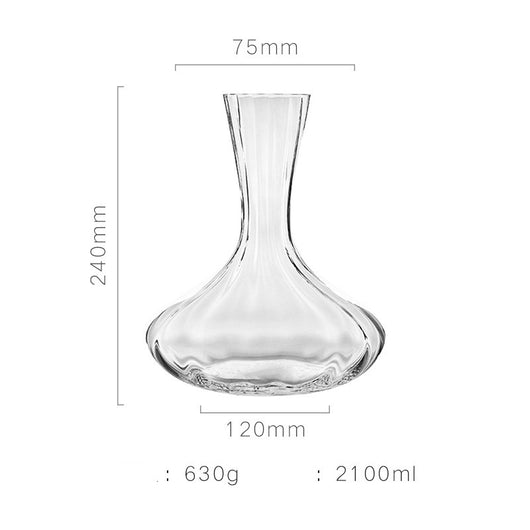 Juego de Copas para Vino con Vertedor de Cristal - Image 3