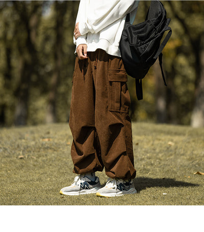 Pantalones de Pana Anchos Casuales para Otoño e Invierno - Image 27