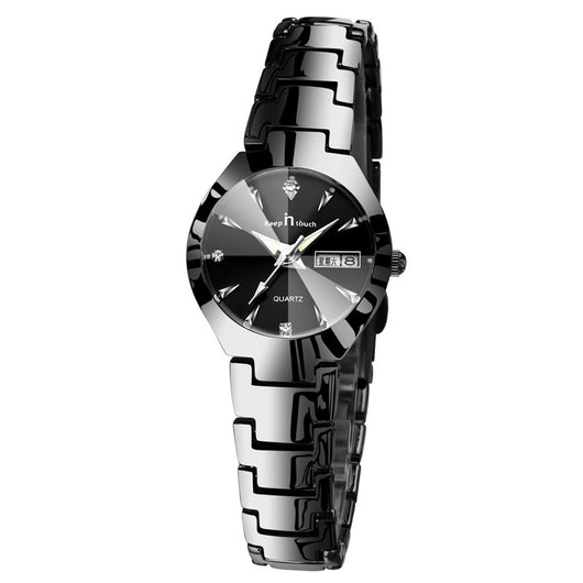 Reloj de Pareja Luminoso con Calendario - Cuarzo Elegante - Image 5