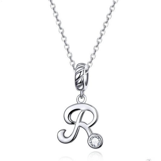 Pulsera de Plata 925 con Dijes de Letras - Joyería Coreana Personalizable - Image 2
