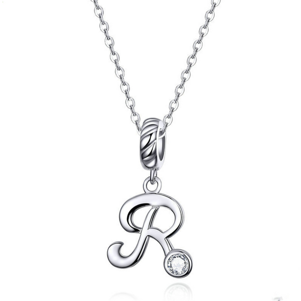 Pulsera de Plata 925 con Dijes de Letras - Joyería Coreana Personalizable
