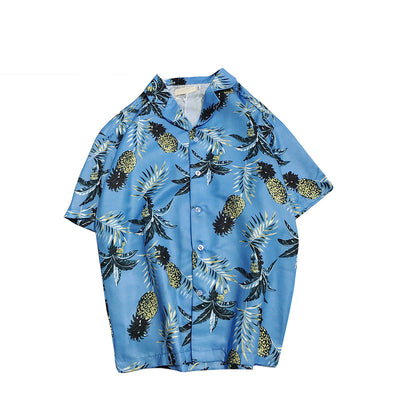 Camisa Hawaiana Estampada Completa con Cuello Vuelto para Hombre - Manga Corta Verano - Image 5